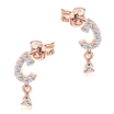 Beautiful crystal Silver Stud Earring STS-5180